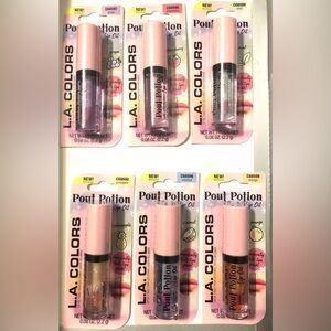 2 Pout potion scented lip oils in orange strawberry mint coconut pineapple grape